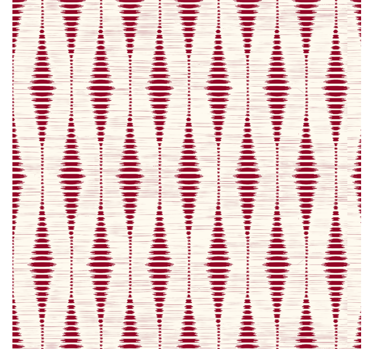 červený rabaul ikat Geometrické tapety - TenStickers