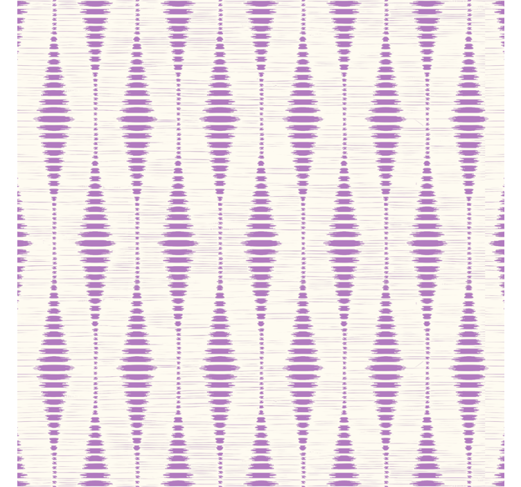 Fialový rabaul ikat Geometrické tapety - TenStickers