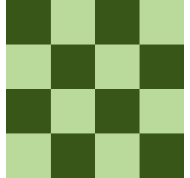 Tmavě a světle zelený motiv Zkontrolovaná tapeta - TenStickers