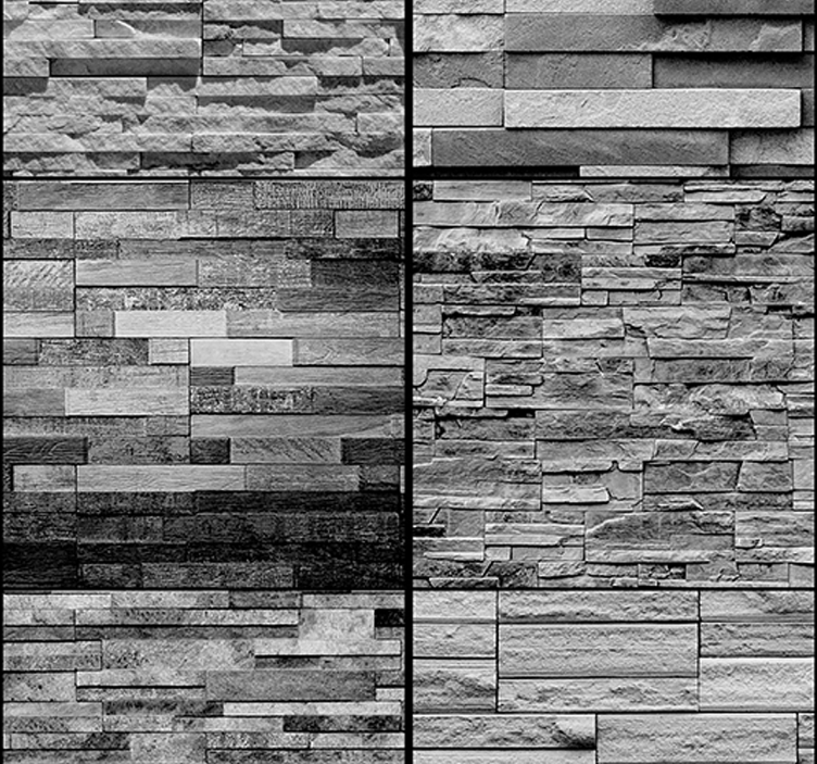 šedé kameny textury tapeta - TenStickers