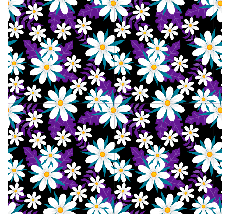 Příroda tapeta barevná květinová výzdoba - TenStickers