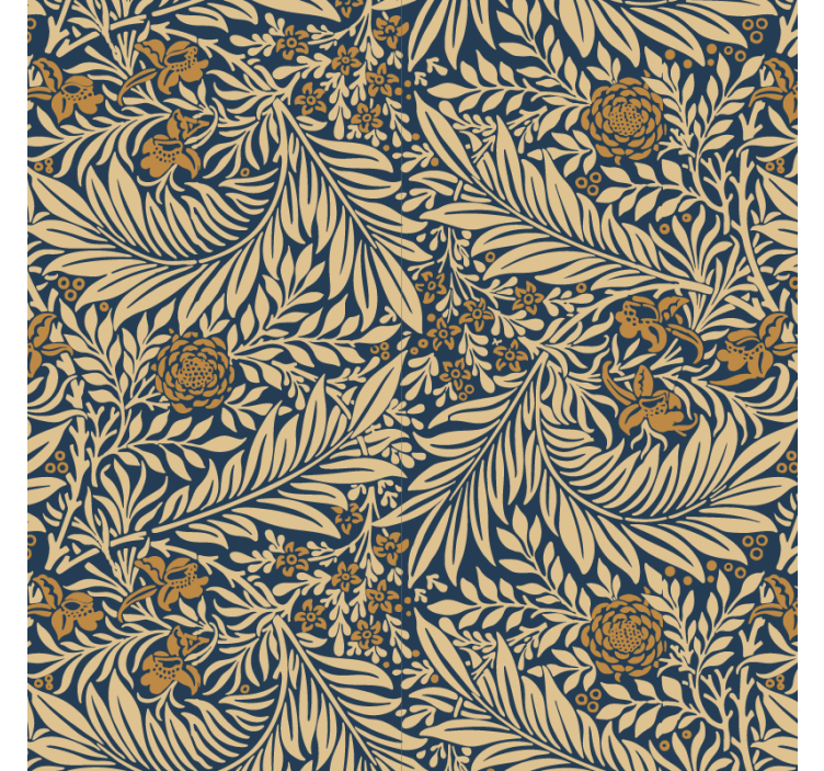 Tapeta do obývacího pokoje květinový vintage - TenStickers