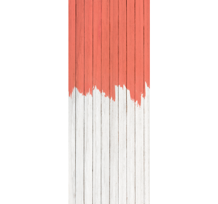 Dřevěná tapeta v korálovém vzoru - TenStickers