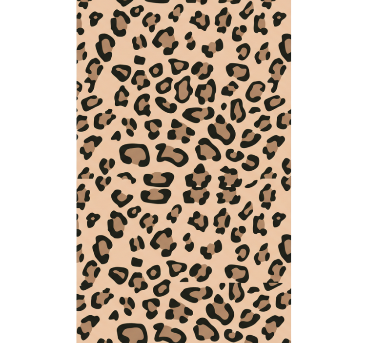 Tapeta do obývacího pokoje s moderním leopardím vzorem - TenStickers