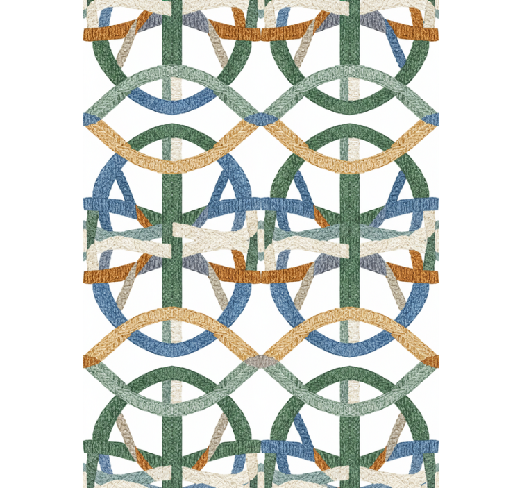 Tapeta do obývacího pokoje s vyšitým vláknem - TenStickers