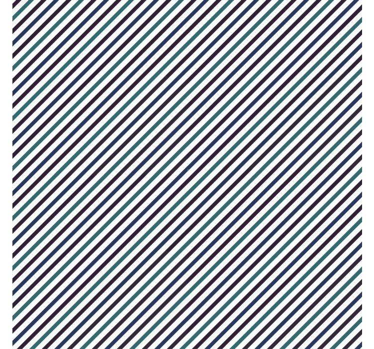 Ozdobná tapeta modré diagonální pruhy - TenStickers