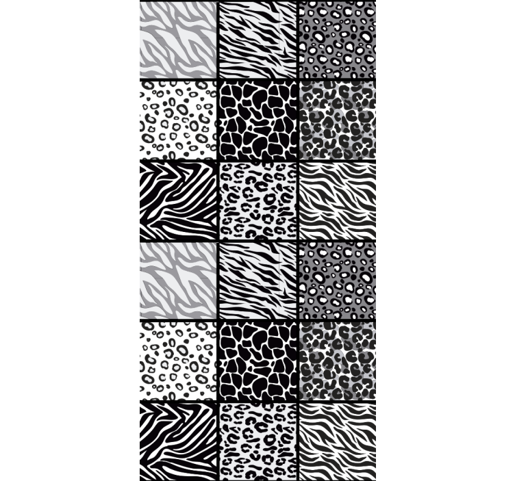 Zvířecí tapeta různé zvířecí vzory - TenStickers