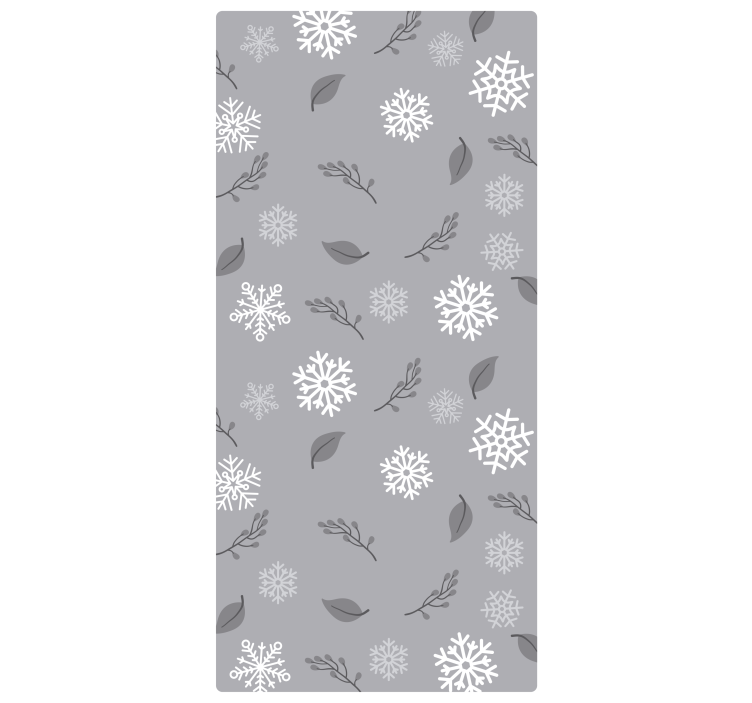 Vánoční tapeta se zimním vzorem sněhových vloček - TenStickers