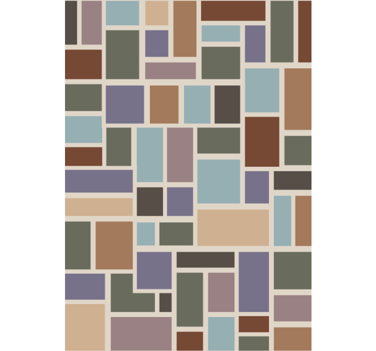 Kancelářská tapeta barevné moderní dlaždice - TenStickers