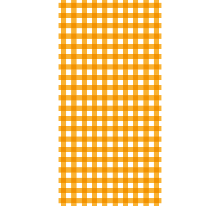 Tapeta pro chodby s oranžovými a bílými vzory - TenStickers