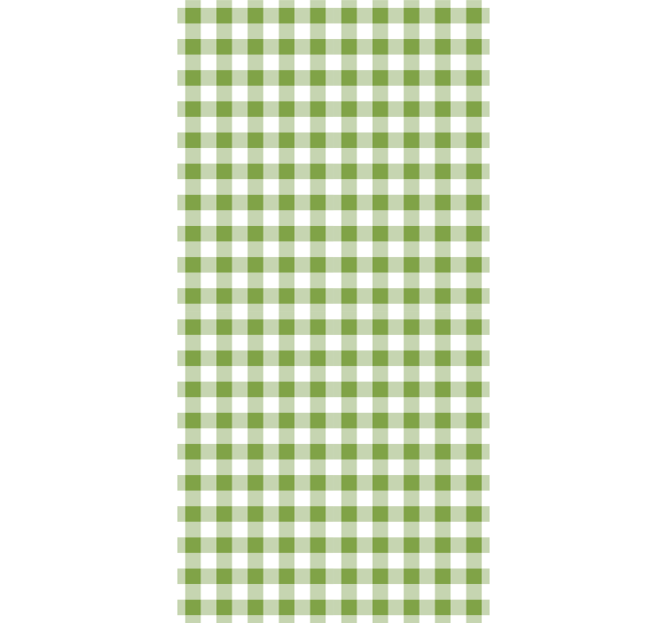 Tapeta pro chodby bílých a zelených vzorovaných čtverců - TenStickers