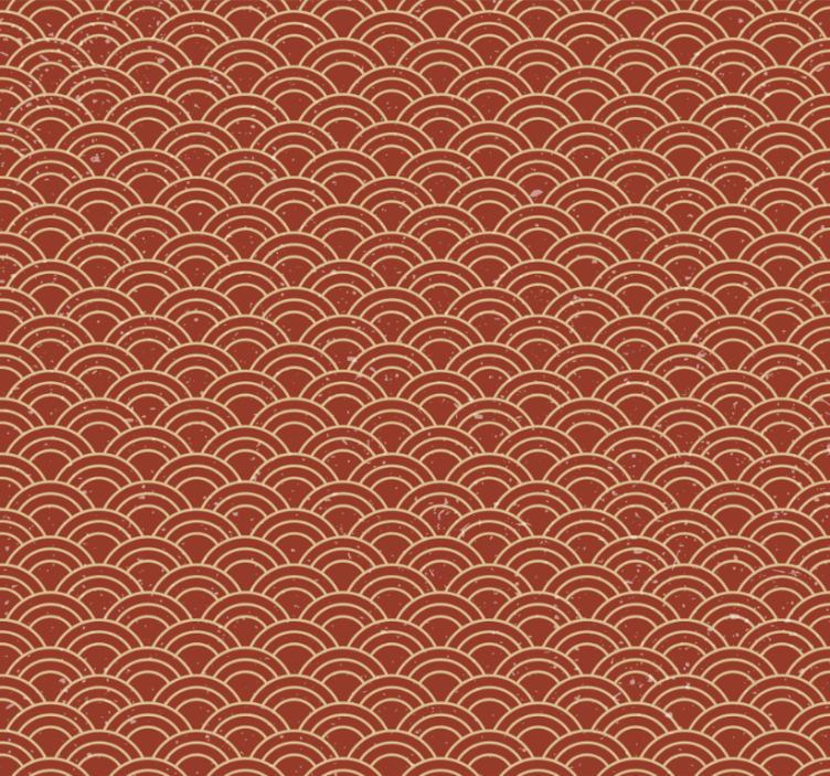 Tapeta pro chodby japonská vlna ve vintage stylu - TenStickers