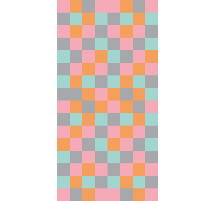 Tapeta pro chodby s abstraktními čtverci - TenStickers