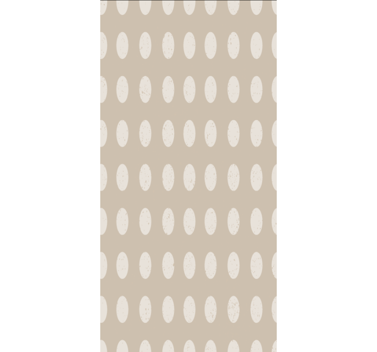 Tapeta pro jídelny s geometrickým bílým kruhovým vzorem - TenStickers