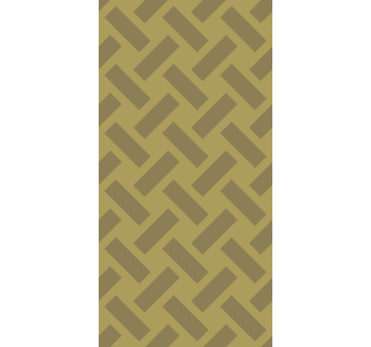 Tapeta pro jídelny geometrický žlutý čtvercový vzor - TenStickers