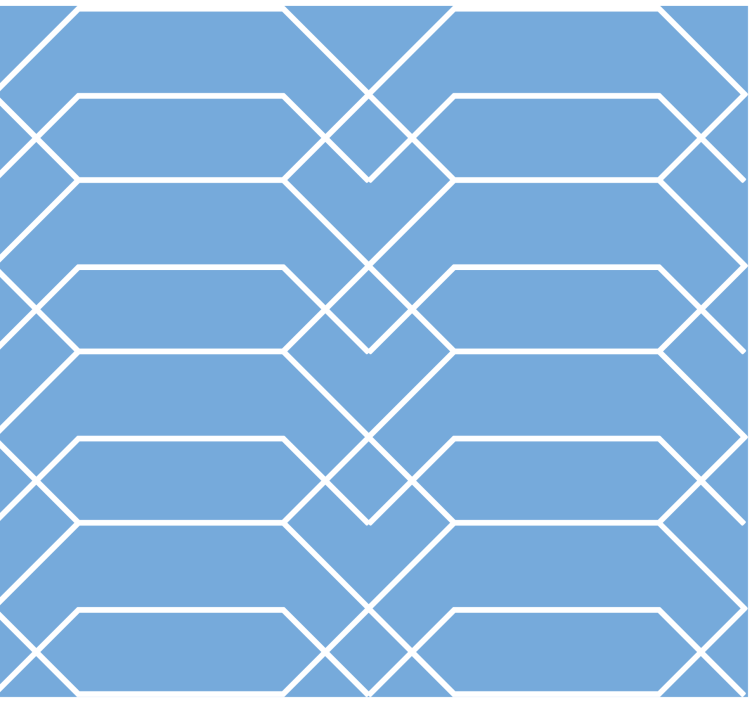 Geometrická tapeta modré linie - TenStickers