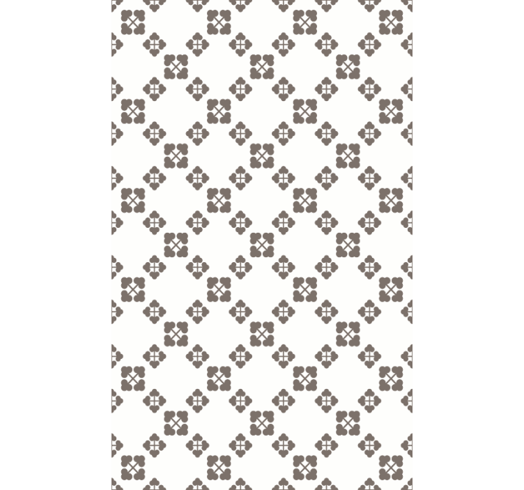 Příroda tapeta design čtyřklasých béžových trojlístků - TenStickers