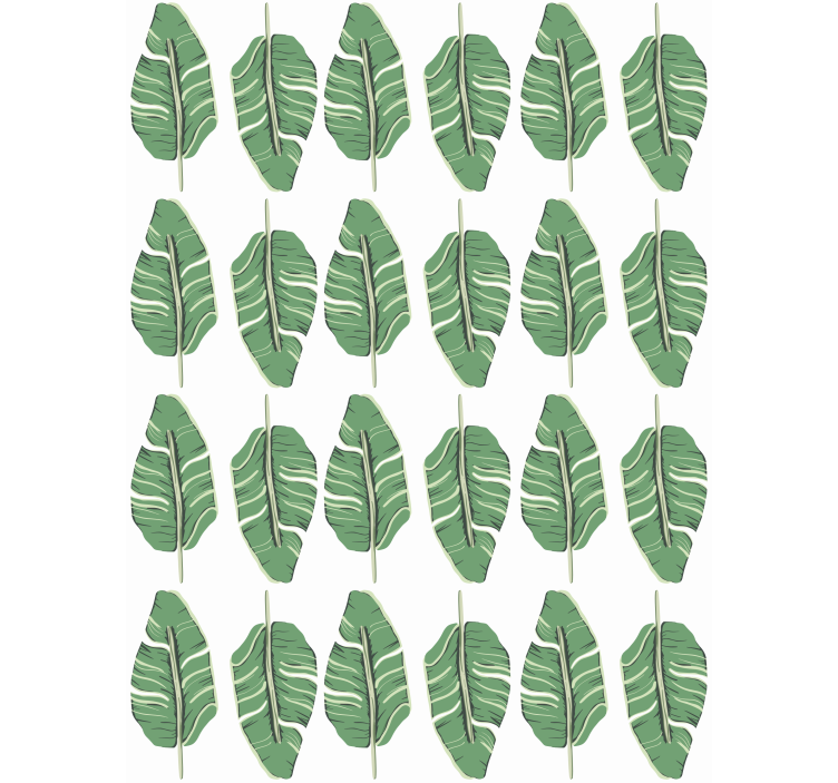 Příroda tapeta vzory opulentních listů - TenStickers