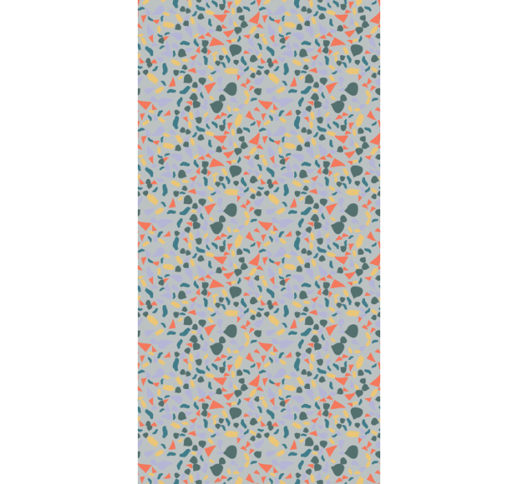 Mramorová tapeta s živými abstraktními tvary - TenStickers