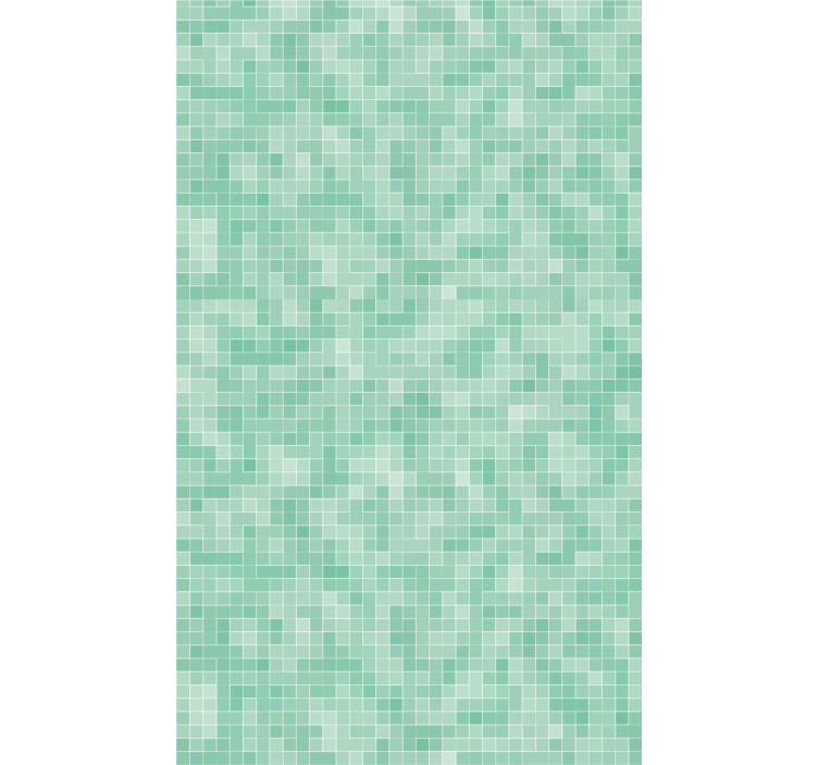 Zkontrolovaná tapeta mint mozaika - TenStickers
