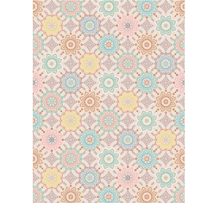 Tapeta pro chodby koncept živých květin - TenStickers