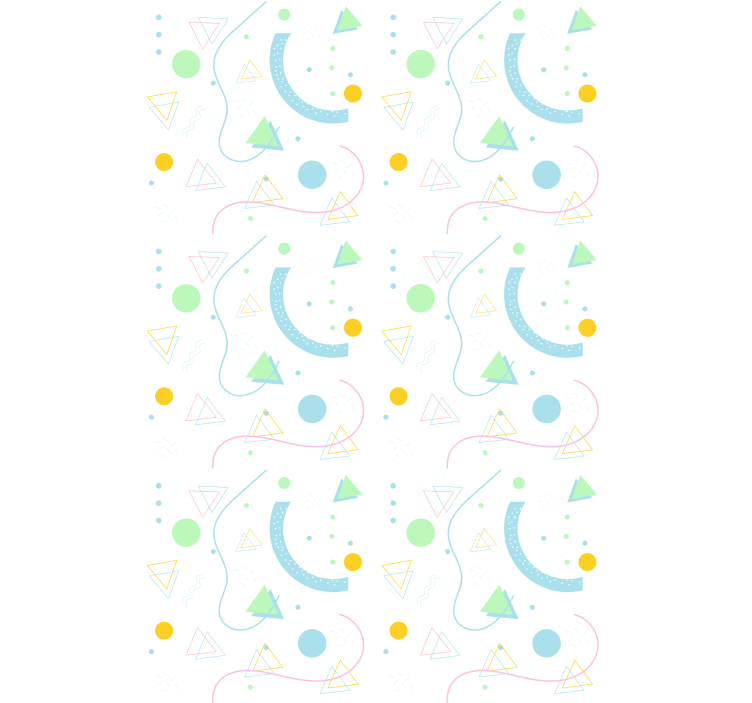 Severská tapeta zeleno-modrý trojúhelníkový vzor - TenStickers