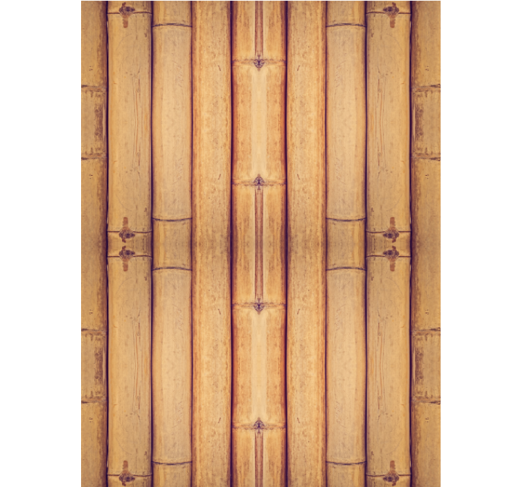 Tapeta do obývacího pokoje s efektem bambusového dřeva - TenStickers