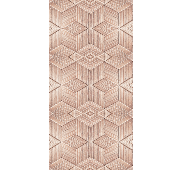 Tapeta do obývacího pokoje s efektem světlého dřeva - TenStickers