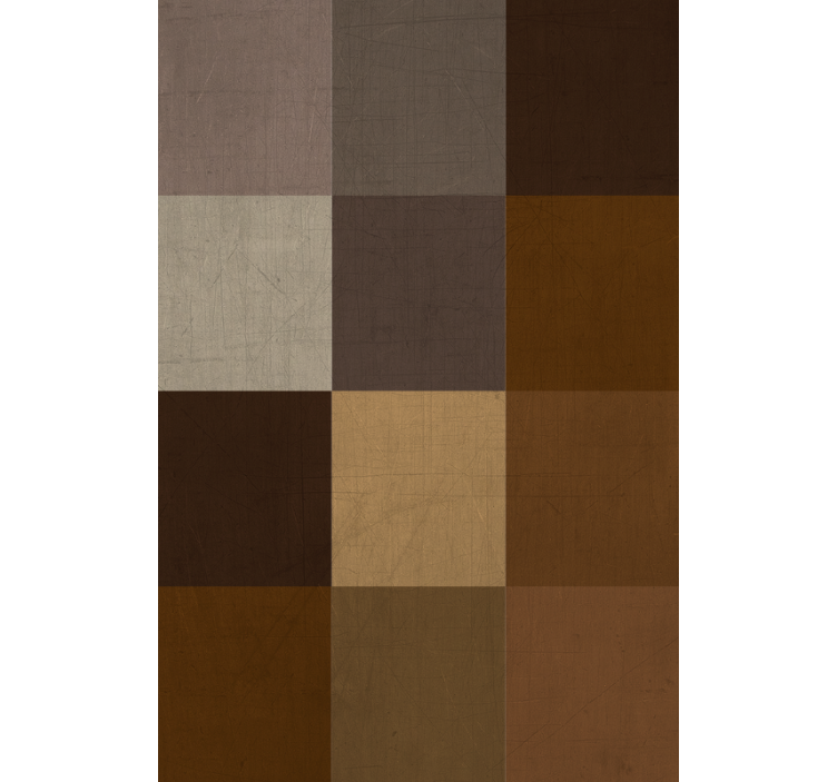 Tapeta do obývacího pokoje s patchworkovým vzorem - TenStickers