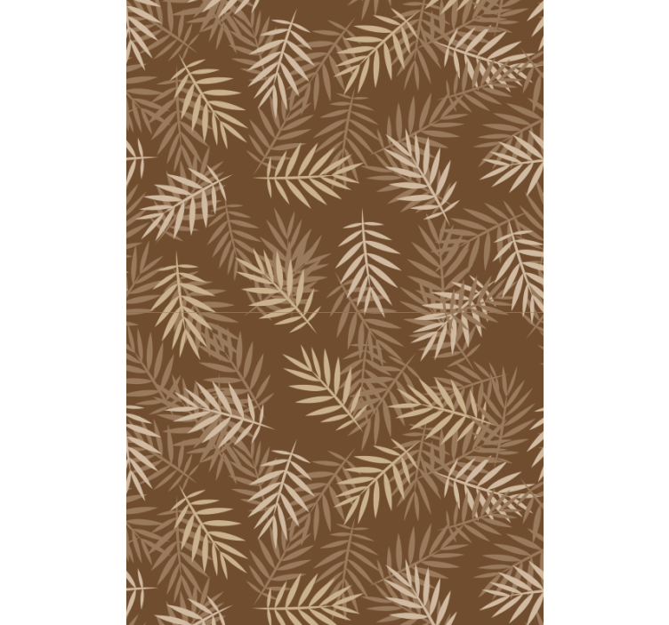 Tapeta do obývacího pokoje s přírodním listovým vzorem - TenStickers