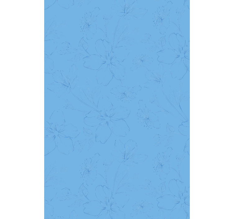 Tapeta do obývacího pokoje inspirovaná botaniku - TenStickers