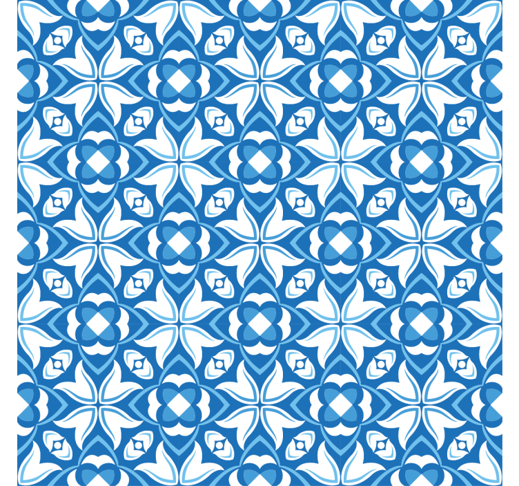 Vinobraní tapeta moderní modrá váza v hamptonském stylu - TenStickers