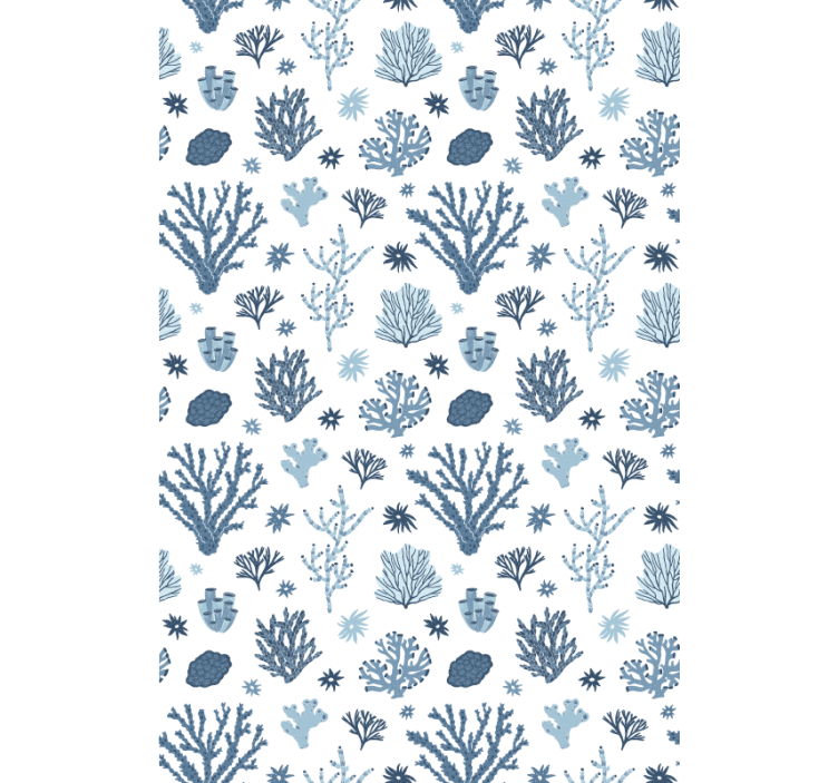 Moderní tapeta moderní korály v hamptonském stylu - TenStickers