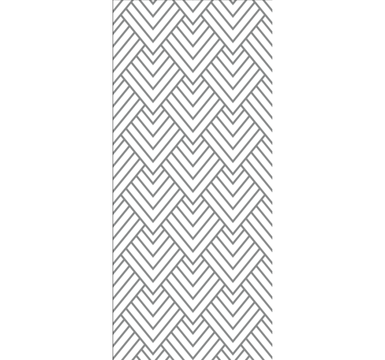 Tapeta do koupelny šedý chevron design - TenStickers