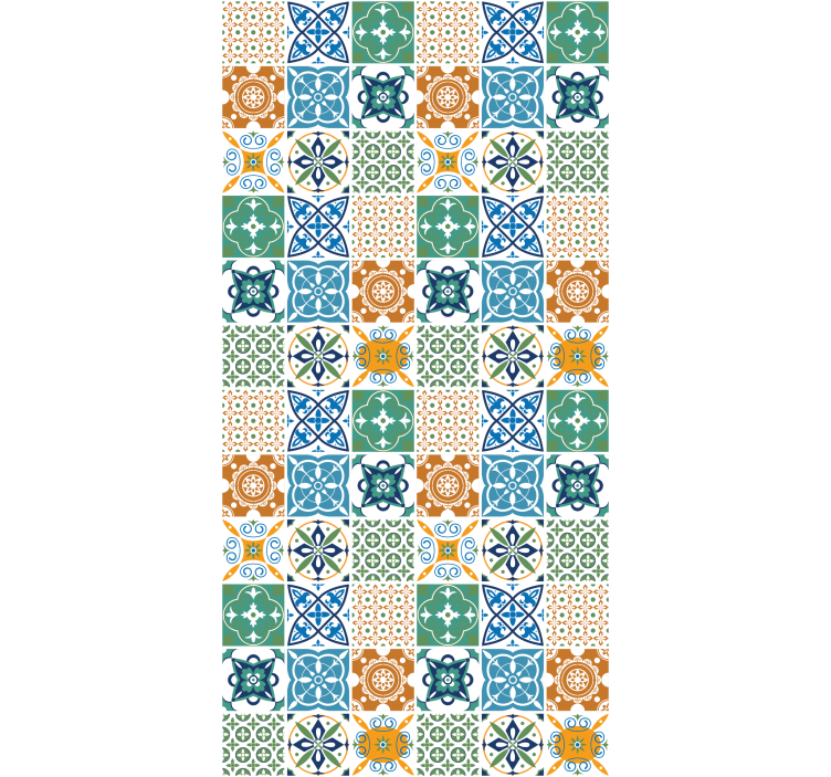 Kuchyňská tapeta s mixem porcelánových dlaždic - TenStickers