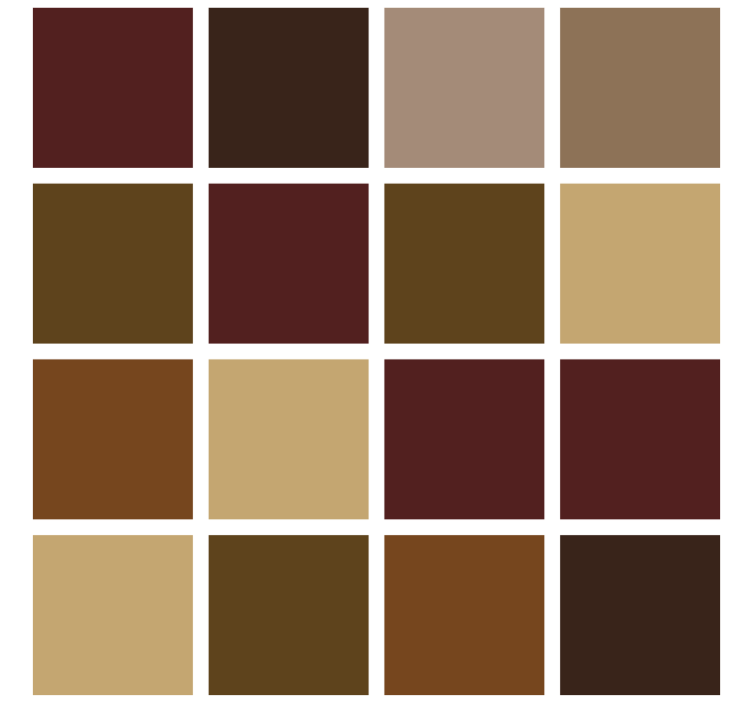 Tapeta do koupelny v teplých barevných blocích - TenStickers