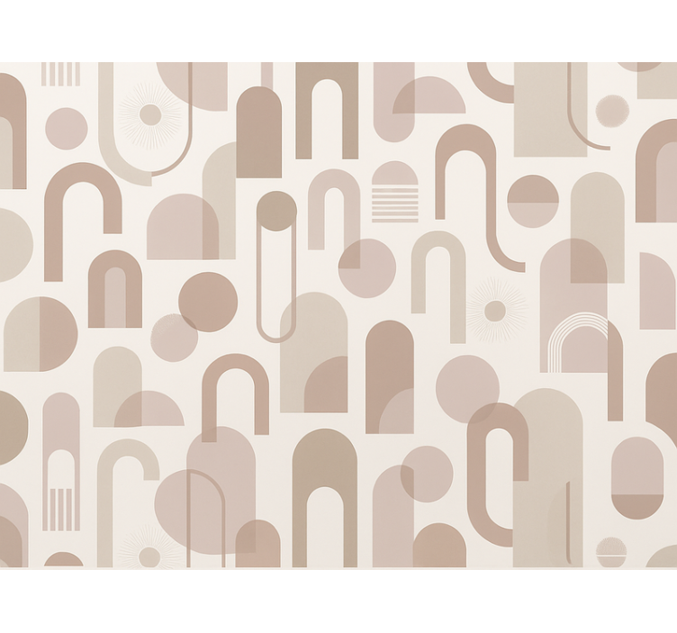 Tapeta do ložnice s moderním vzorem - TenStickers