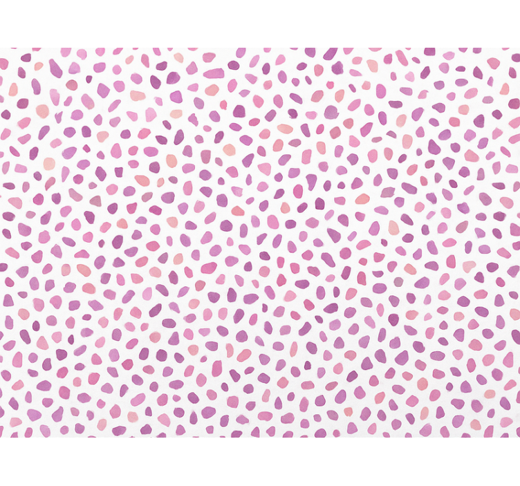 Abstraktní tapeta růžové terazzo s tečkami - TenStickers