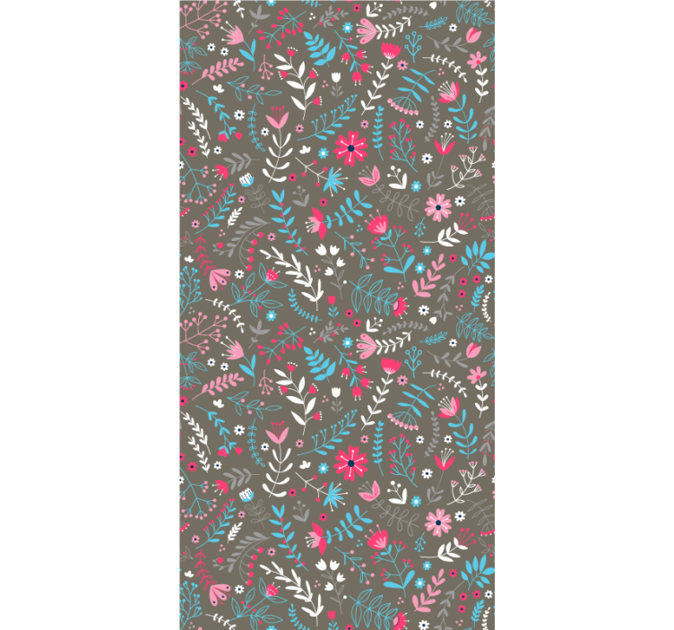 Květinový ornament tapeta barevný květinový vzor - TenStickers