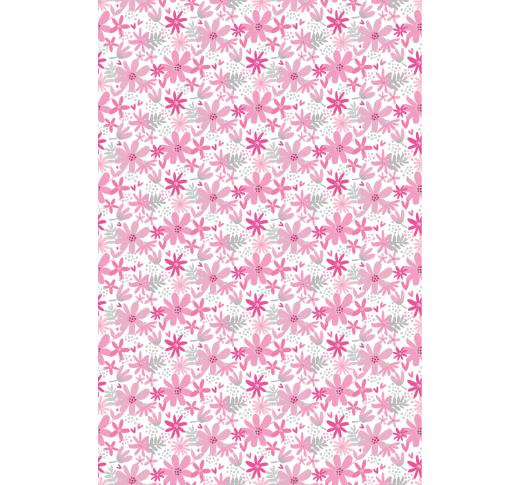 Květinový ornament tapeta yambo růžová - TenStickers