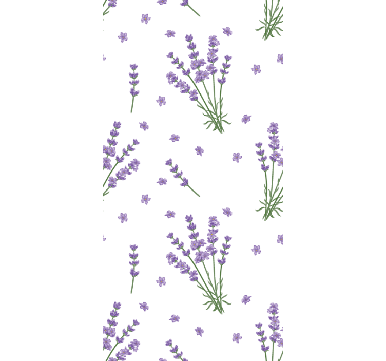 Květinový ornament tapeta levandule z provence - TenStickers