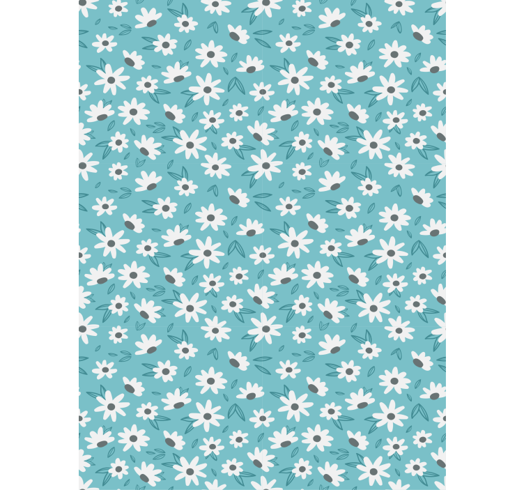 Květinový ornament tapeta babičkovské květiny - TenStickers