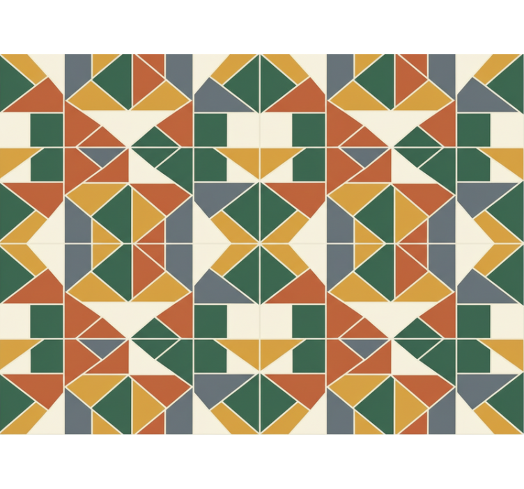 Abstraktní tapeta geometrický vzor - TenStickers