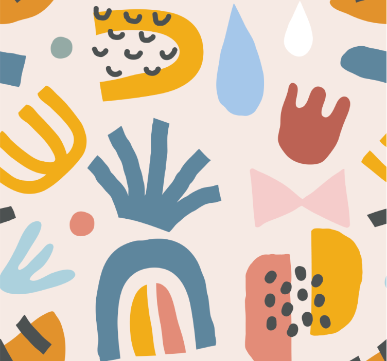 Obývací pokoj tapeta letní kapky - TenStickers