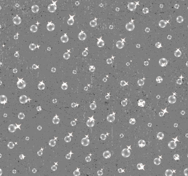 Perly na betonové šedé tapeta - TenStickers