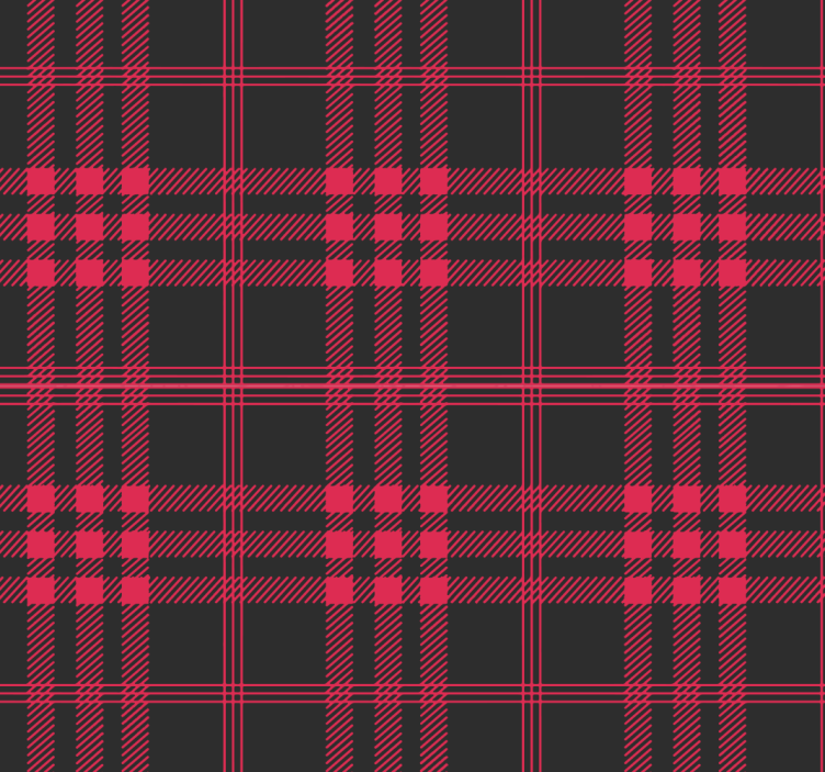 Vánoční tartan vzor pruhované tapeta - TenStickers