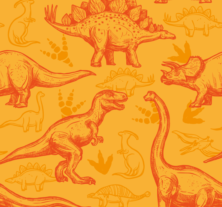 Kreslený dinosaurus Dinosauři tapeta - TenStickers