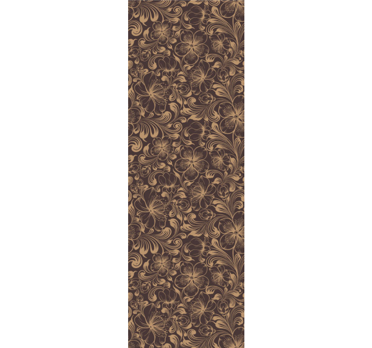 Retro ozdobné květinové tapeta - TenStickers