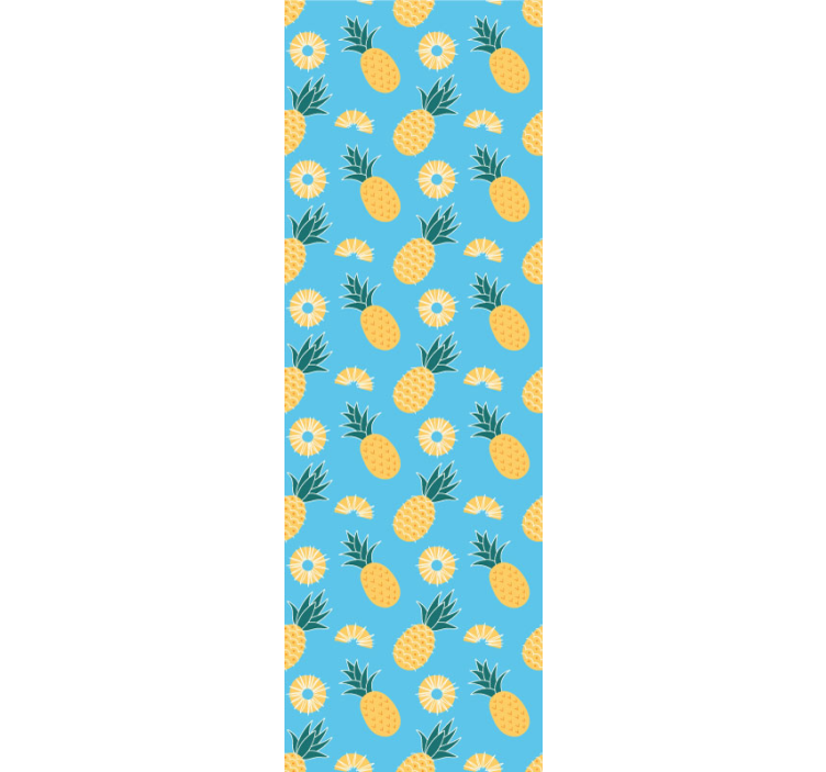 Potisk tropického ananasu Zvířecí tapeta - TenStickers