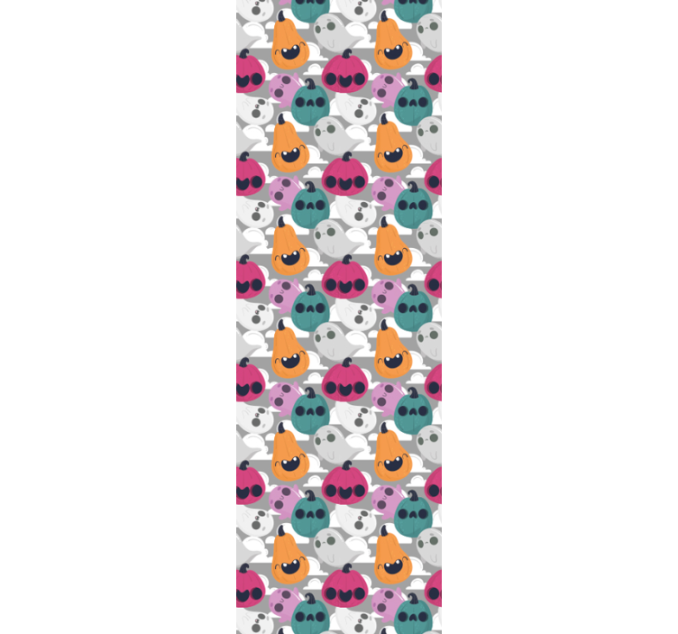 Hravý dýňový vzor Tapeta pro předvečer Všech svatých - TenStickers